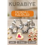 Transformacion 12'li Kurabiye Kalıbı Seti Profesyonel Şef Paslanmaz Çelik | Mutfak Sanatınızın Vazgeçilmezi 722519