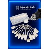 Transformacion 12'li Pimli Keçe Polisaj Seti | D remel Uyumlu Parlatma Metal Far Cam Ucu 722923 Tek Ebat