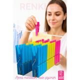 Transformacion 12’li Plastik Mandal Seti – Renkli, Dayanıklı, Çok Amaçlı Tutuş Ustası 722275