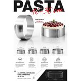 Transformacion 16-30 cm Ayarlanabilir Endüstriyel Paslanmaz Çelik Yuvarlak Pasta Kek Çemberi Inox Kelepçeli Kalıp 723427 - 16-30 cm AYARLI