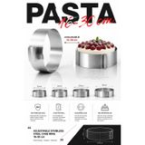 Transformacion 16-30 cm Ayarlanabilir Endüstriyel Paslanmaz Çelik Yuvarlak Pasta Kek Çemberi İnox Kelepçeli Kalıp 723427