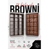 Transformacion 18 Bölmeli Yapışmaz Brownie Kek Kalıbı Çıkarılabilir Izgaralı Karbon Çelik Teflon Bölmeli Fırın Tepsisi Porsiyonluk Mini Kek Bar Kurabiye Hamur Işleri Kalıbı 723425