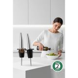 Transformacion 2 Adet Inox Çelik Akıtmaz Yağdanlık Ucu - Profesyonel Şişe Tıpası & Sosluk Başlığı 722707