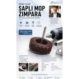 Transformacion 2 Li Mini Flap Saplı Mop Zımpara Gravür Dremel Uyumlu Çapak Alma Zımparası 31.5X10X3.17MM 723586 - 2 Adet