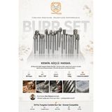 Transformacion 20 Parça 3mm Şaft Tungsten Karbür Frez Seti Dremel Uyumlu Ahşap Oyma Gravür Metal Işleme Ucu Takımı 723529 - 20 LI