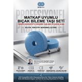 Transformacion 2+1 Matkap Uyumlu Bıçak Bileme Taşı Seti 70mm Seramik Taşlama Diski Mandren Adaptörlü Pas Çapak Alma Aparatı 722938