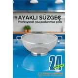Transformacion 24 cm Süzgeç - Makarna Süzgeci Pirinç Meyve Süzgeci 304 Paslanmaz Çelik 721939