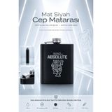 Transformacion 240ml 8oz Paslanmaz Çelik Mat Siyah Cep İçki Matarası Kaplan Baskılı Sızdırmaz Viski Matarası 722910