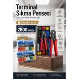 Transformacion 2800 Parça Terminal Sıkma Pensesi + Yüksük Sıkma Pensesi Kablo Pabucu Seti Hsc8 6-4A 722484 723508