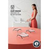 Transformacion 3 Lü Ayaklı Sabunluk – Su Giderli, Şeffaf Tasarım, 12 x 9 Cm, Tezgah Üstü KULLANIM722839 - 3 LU