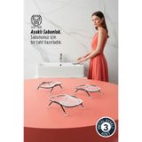 Transformacion 3 lü Ayaklı Sabunluk – Su Giderli, Şeffaf Tasarım, 12 x 9 cm, Tezgah Üstü Kullanım722839