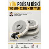Transformacion 3 Lü Sert 100MM Yün Polisaj Flap Keçe Matkap Spiral Uyumlu Metal Cam Mermer Parlatma Çarkı 22MM Avuç Içi Taşlama Diski 723694 - 3 LU SET