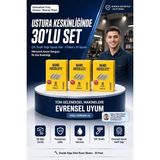 Transformacion 30LU Çift Taraflı Yağlı Yaprak Tıraş Jileti Seti 3X10 Yaprak Ustura Bıçağı 723590 - 30 adet