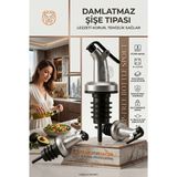 Transformacion 3'lü Set Kilitli Damlatmaz Yağdanlık Sirkelik Tıpası Akıtmaz Şişe Kapağı 723244 - 3 Adet