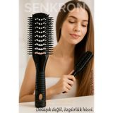 Transformacion 40 Ayak Nano Dolaşık Saç Açıcı 2 Yüzeyli Tarak, Karbon Plastik Gövde, Havalandırmalı Tasarım, 720344