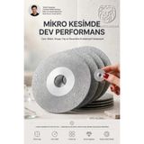 Transformacion 4lü Elmas Kesici Disk Seti 20mm Mini Cam Metal Ahşap Taş Seramik Kesme Ucu Gravür Uyumlu 723637