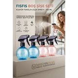 Transformacion 4'lü Kuaför Sprey Şişesi 250 ml Profesyonel Sprey Şişe – Su, Dezenfektan, Saç Ürünü İçin 718729