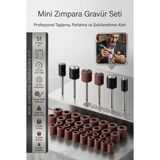 Transformacion 51'li Mini Zımpara Gravür Seti Dremel Ucu: Profesyonel Taşlama, Parlatma ve Şekillendirme Aleti 722510 - 51 PARCA