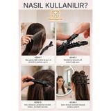 Transformacion 5'li Profesyonel Timsah Ağızlı Karbon Saç Pensi Toka Seti 718284