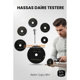 Transformacion 6'lı Karbür Çelik Mini Daire Testere Seti - Hss Döner Kesici Bıçak ve Mandren Takımı 722637 - 6 LI SET