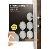 Transformacion 6'lı Kristal Koruma Şeffaf Kapı Stoperi Tampon Seti | Duvar & Mobilya Çarpma Önleyici