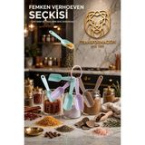 Transformacion 6'lı Renkli Mini Baharat Kaşığı Seti Plastik Erzak Ölçü Küreği Kahve Tuz Baharat Kavanoz Içi Kaşık 723478