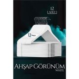 Transformacion 719135 Beyaz Ahşap Görünüm 12'li Schönbuch Design Askı Seti