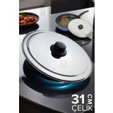 Transformacion 719802 Çelik Zelazny Design 31 cm Kızartma Tavası Kapağı