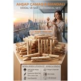 Transformacion 72'li Mega Paket Doğal Ahşap Çamaşır Mandalı, Nostaljik ve Sağlam Mandal Seti 721654