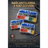 Transformacion 800 Parça Izoleli Kablo Yüksüğü Seti Fransız Normu Terminal Kutusu Çeşitli Ölçülerde Elektrik Bağlantı Ucu Seti 723506