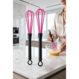 Transformacion Aerate Profesyonel Nano Karbon Yumurta Çırpıcı Seti, Pembe, 18 cm, 2'li