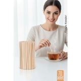 Transformacion Ahşap Karıştırıcı Kaşık – 70'li Paket | Çay, Kahve ve Servis İçin Hijyenik ve Pratik! 722317