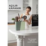 Transformacion Akıllı Sürgülü Bıçaklık Ve Kaşıklık Organizeri - Ayarlanabilir Tezgah Üstü Mutfak Düzenleyici 722572 Mınt 21 X 19