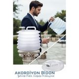Transformacion Akordiyon Bidon - Katlanabilir Lüks Su Taşıma Ünitesi 10L Şeffaf Tasarım, 7430000722568