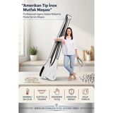 Transformacion Amerikan Tip Mutfak Maşası 304 Paslanmaz Çelik 33 cm Profesyonel Izgara Salata Makarna Pasta Servis Maşası Çok Amaçlı Süzgeçli Slotted 721991