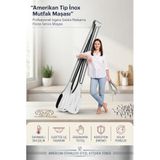 Transformacion Amerikan Tip Mutfak Maşası 304 Paslanmaz Çelik 33 cm Profesyonel Izgara Salata Makarna Pasta Servis Maşası Çok Amaçlı Süzgeçli Slotted 721991
