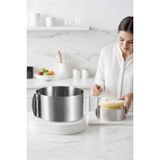 Transformacion Ayarlanabilir Pasta Çemberi Paslanmaz Çelik Kek Kalıbı 16-30 cm - Profesyonel Pasta Kalıbı - 8 cm