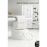 Transformacion Banyo Duş Perdesi Halkası, 1 YAŞ, 719911, Beyaz