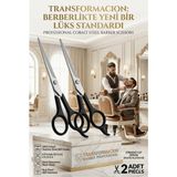 Transformacion Berber Makası 2 Adet Profesyonel 6.5 Inç Çelik - KESİM MAKAS
