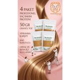 Transformacion Bio Keratin Gold Profesyonel Saç Bakım Proteini 50 gr - Yıpranma Karşıtı Bağ Koruyucu, Oryal ve Boya Içi Granül Protein Tozu - 4 LU SET 200 GR