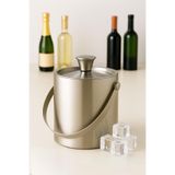 Transformacion Buz Kovası Çift Cidarlı Yalıtımlı Endüstriyel Inox Şampanya Şarap Bira Soğutucu Medium 1.2 Litre, 7430000722052