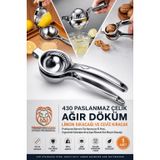 Transformacion Çelik Ağır Döküm Limon Sıkacağı ve Ceviz Kıracak - Profesyonel Barmen Tipi Narenciye El Presi, Ergonomik Kalınlaştırılmış Saplı Manuel Katı Meyve Sıkacağı 720784