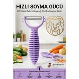 Transformacion Çift Yönlü Sebze Soyacağı 304 Paslanmaz Çelik Oynar Başlıklı Ergonomik Mutfak Pratik Salatalık Havuç Patates Soyma Aparatı 722341 - 1 ADET TOMBUL MODEL