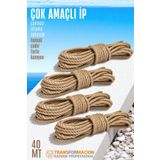 Transformacion Çok Amaçlı Kalın İp Hamak İpi - Çamaşır İpi Salıncak İpi Atlama İpi 40 Metre 721767