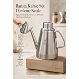 Transformacion Damlatmaz Sızdırmaz Yağdanlık Sirkelik ve Barista Kahve Süt Demleme Kettle 304 Paslanmaz Çelik 532ML) 723400 - 532 ML