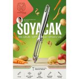 Transformacion Dikey Sebze Meyve Soyacağı Pratik Patates Havuç Dilimleyici Oyucu Aparat 17 cm 18/10 304 Paslanmaz Çelik Profesyonel 723675
