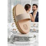 Transformacion Doğal At Kılı Sakal Fırçası El Yapımı Ahşap Dolaşık Açıcı Kepek Önleyici Şekillendirici 715842