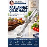 Transformacion Et Balık Köfte Salata Servis Maşası Mangal Barbekü Maşası 25 cm 18/10 Paslanmaz Çelik 723749