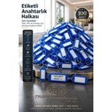 Transformacion Etiketli Anahtarlık Halkası 100'lü Paket - İsim Yazılabilir Plastik Anahtar Etiketi, Düzenleyici Renkli Anahtarlık Seti, Otel, Ofis ve Emlakçı İçin Numara Etiketli Anahtarlık 722422 - 100 ADET