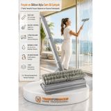 Transformacion Fırçalı ve Silikon Uçlu Cam Sil Çekçek 2 Yönlü Temizlik Fırçası – 35x22 cm | Süpürme ve Sıyırma Fonksiyonlu | Ergonomik Saplı 423698a